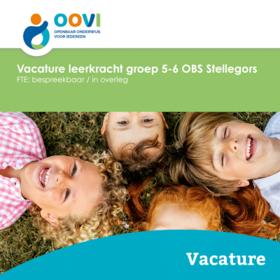 Vacature leerkracht groep 5-6 OBS Stellegors